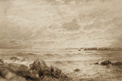 Rochers et mer - William Trost Richards